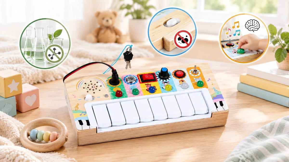 Why Do Experts Recommend Wooden Toys Over Plastic for Infants? Image
