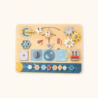Activity Board Toddler Space Theme shown complete on a plain background