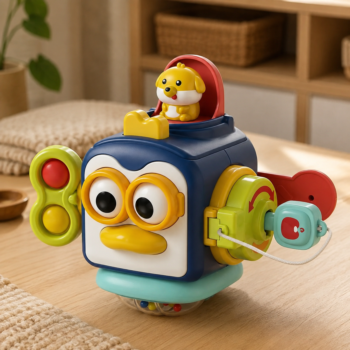 Activity Cube 6-in-1 Toddler Sensory Toy - objet surface réelle