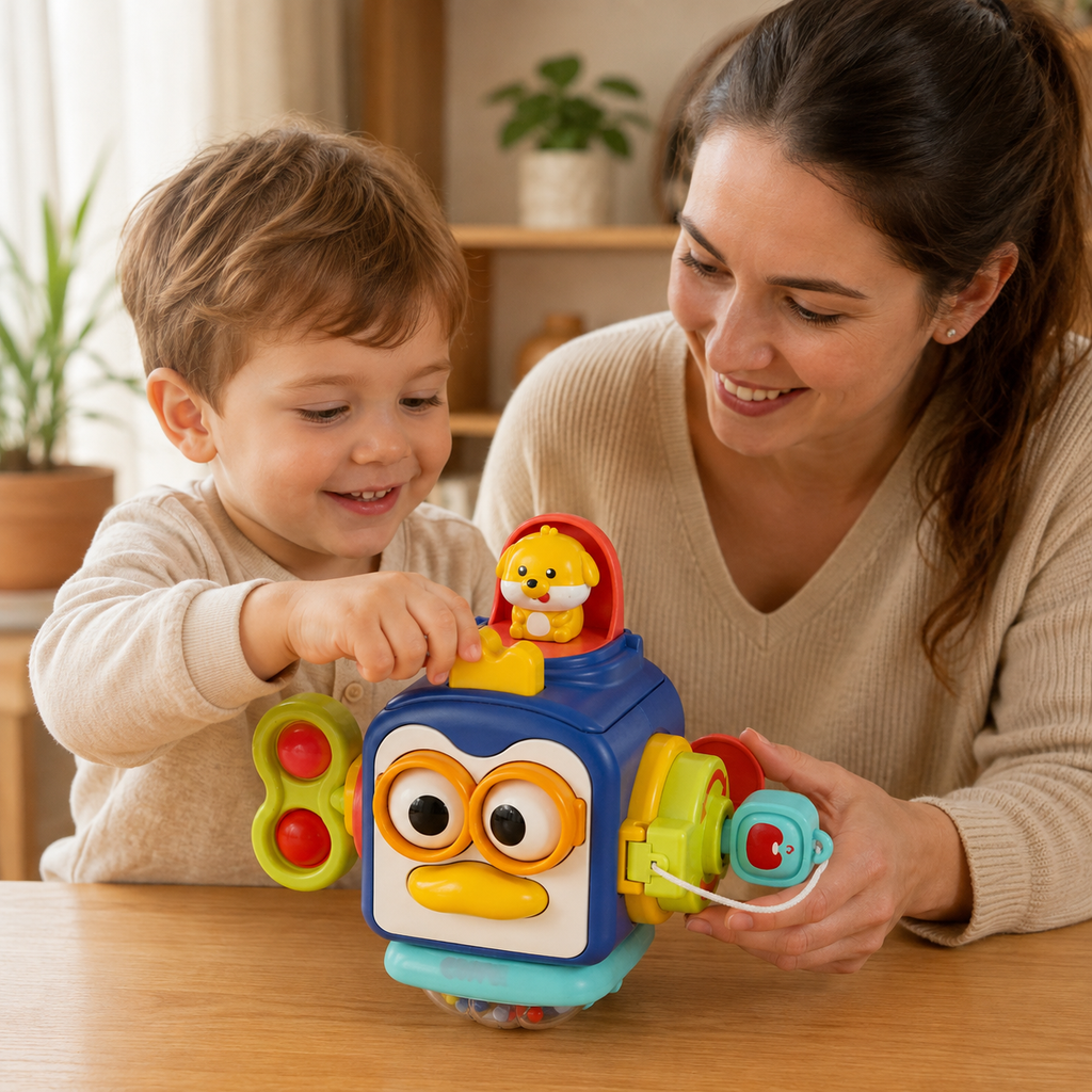 Activity Cube 6-in-1 Toddler Sensory Toy - utilisation