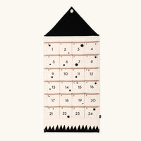 Advent Calendar Toddler – Fabric Wall Calendar 24 Pockets shown complete on a plain background