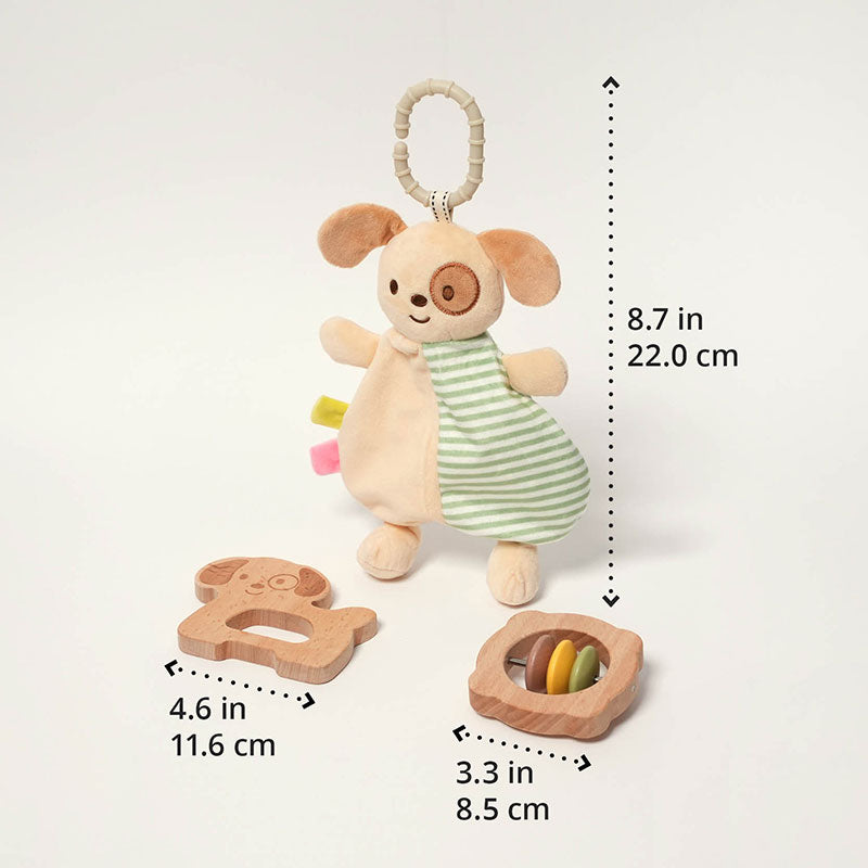 Baby Comfort Toy Set with Teether and Rattle — view 1