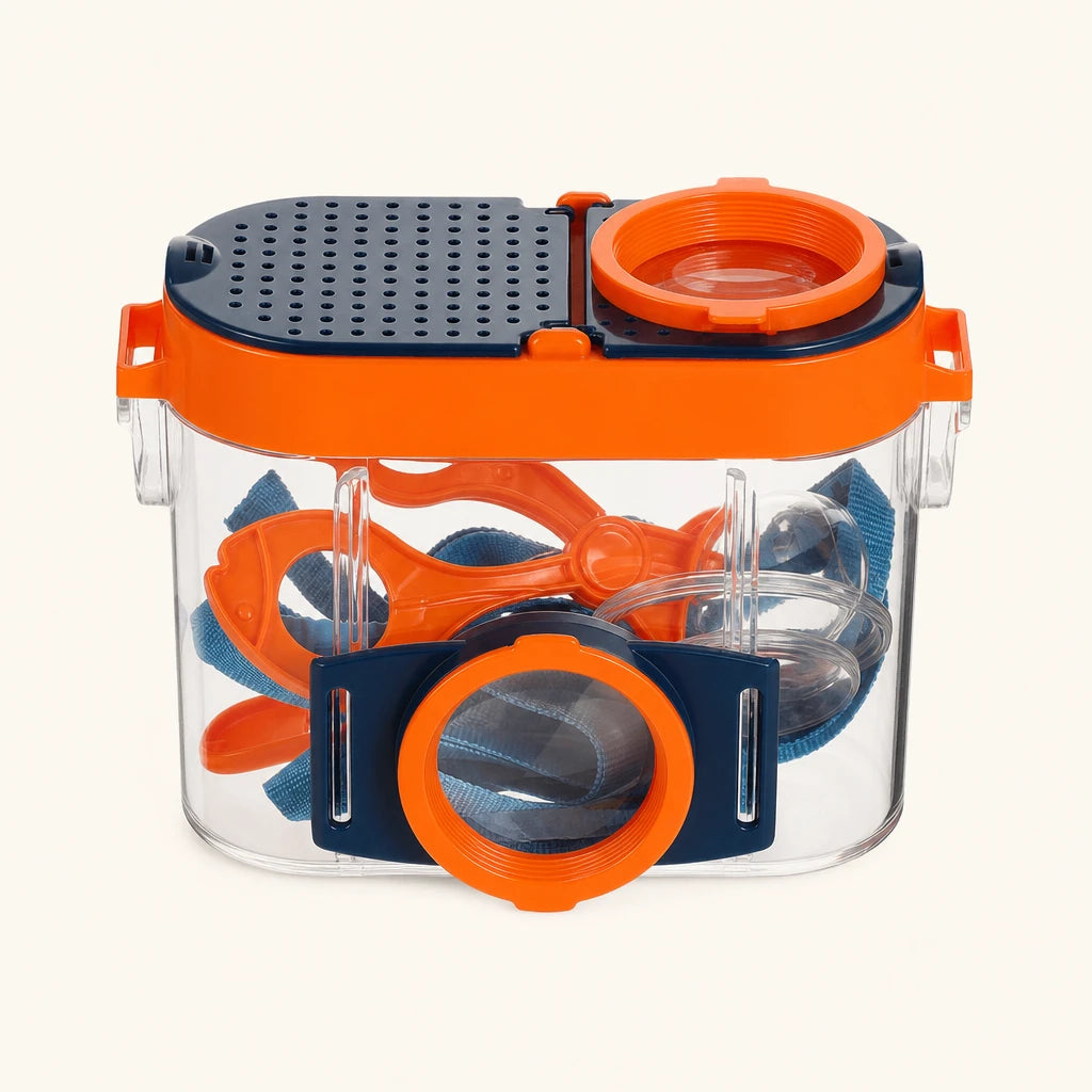 Bug Catcher Kit with Magnifying Viewer & Tools shown complete on a plain background
