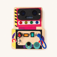 Busy Board Robot LED Switches Montessori Toy — view 1