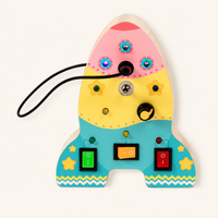 Busy Board Toddler LED Rocket Pink - image principale