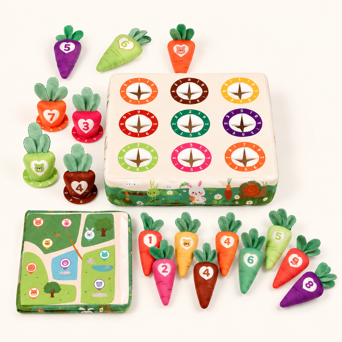 Carrot Pull Toy Garden Sorting Game - image principale