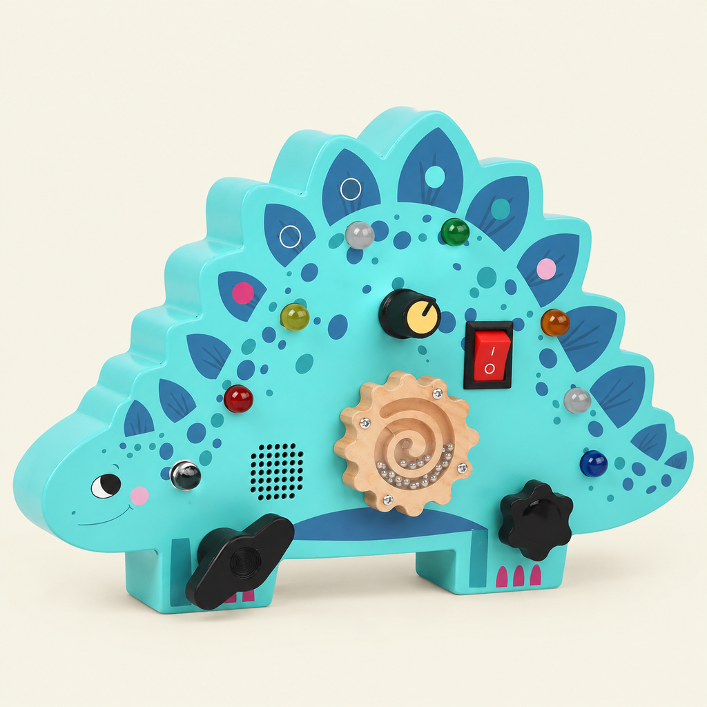 Dinosaur Busy Board Stegosaurus LED Interactive - image principale