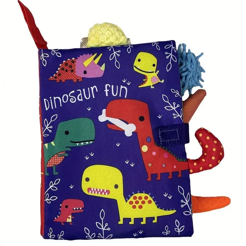 Dinosaur Fun cloth book with textured dinosaur tails