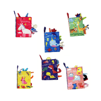 The full range of fabric tail books shown side by side