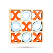 Wooden tic tac toe game