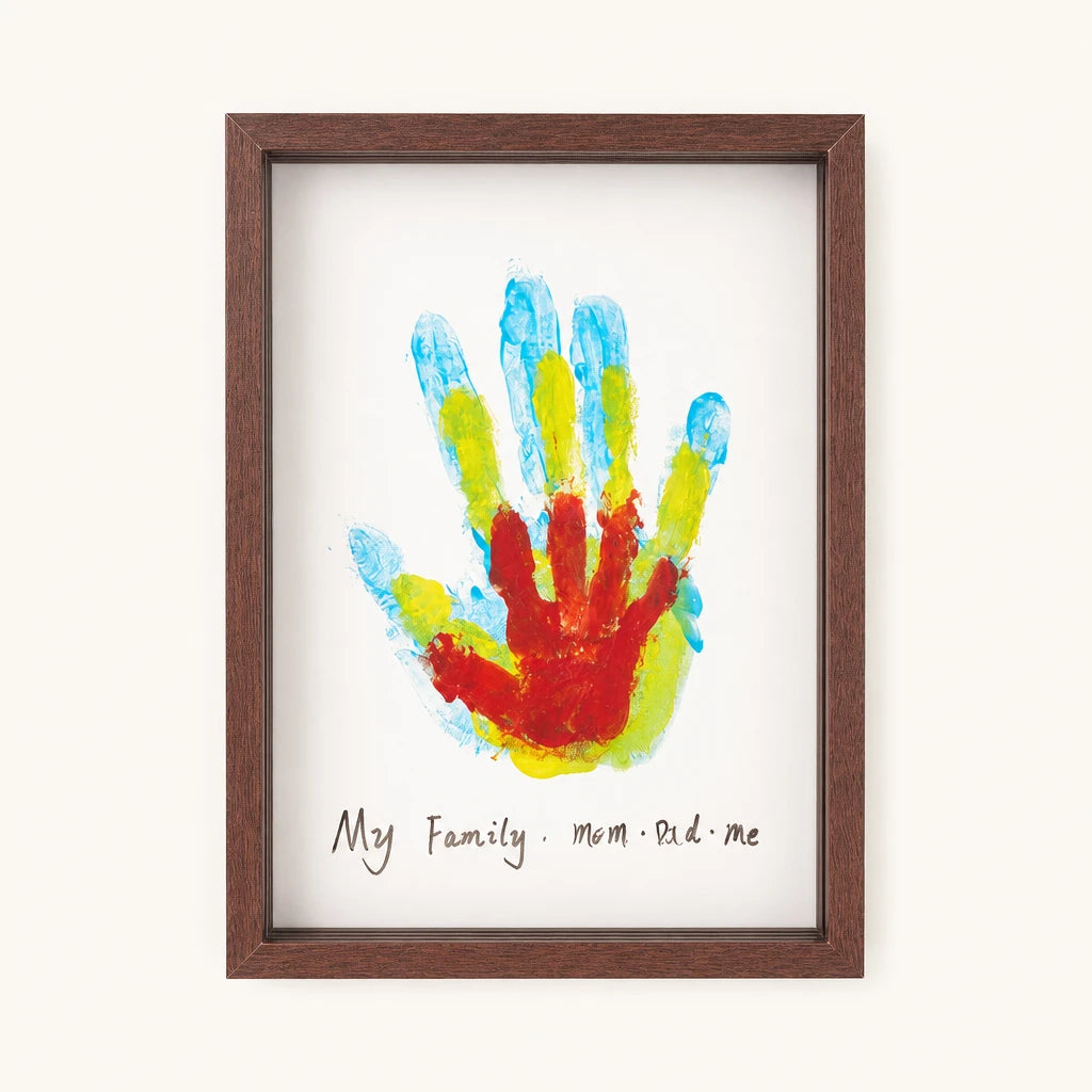 Handprint Frame Kit - Family Memory Art Set shown complete on a plain background