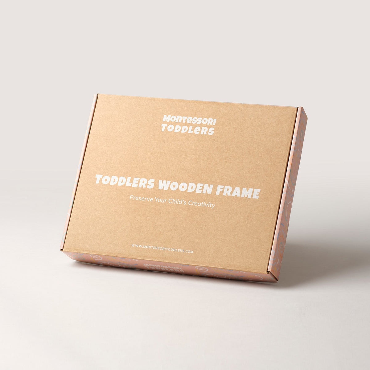 Kraft gift box printed Toddlers Wooden Frame