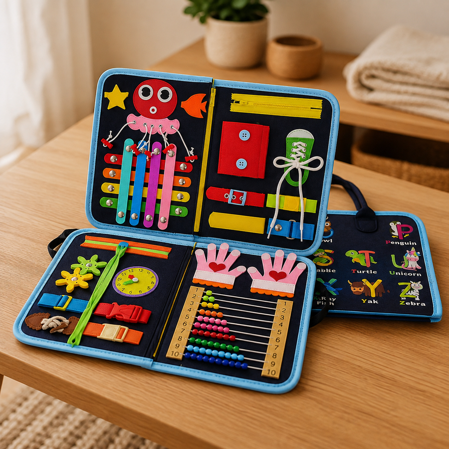 Kids Toys Busy Board Alphabet Learning Activity - objet surface réelle