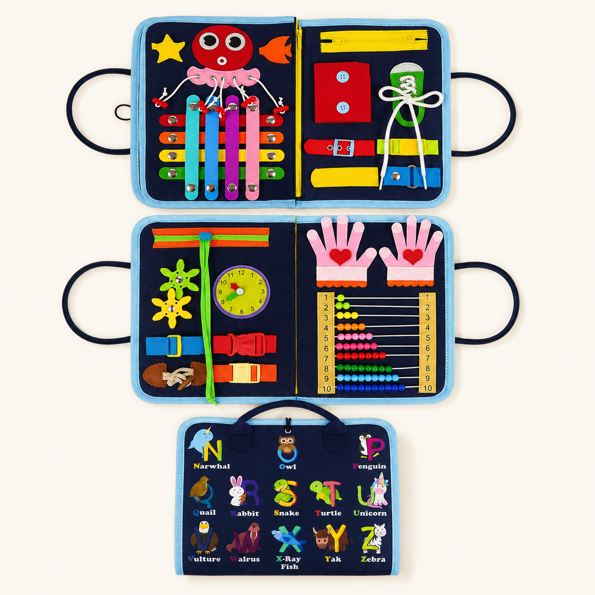 Kids Toys Busy Board Alphabet Learning Activity - image principale