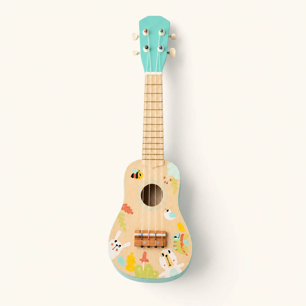 Kids Ukulele Wooden 4-String Musical Instrument shown complete on a plain background
