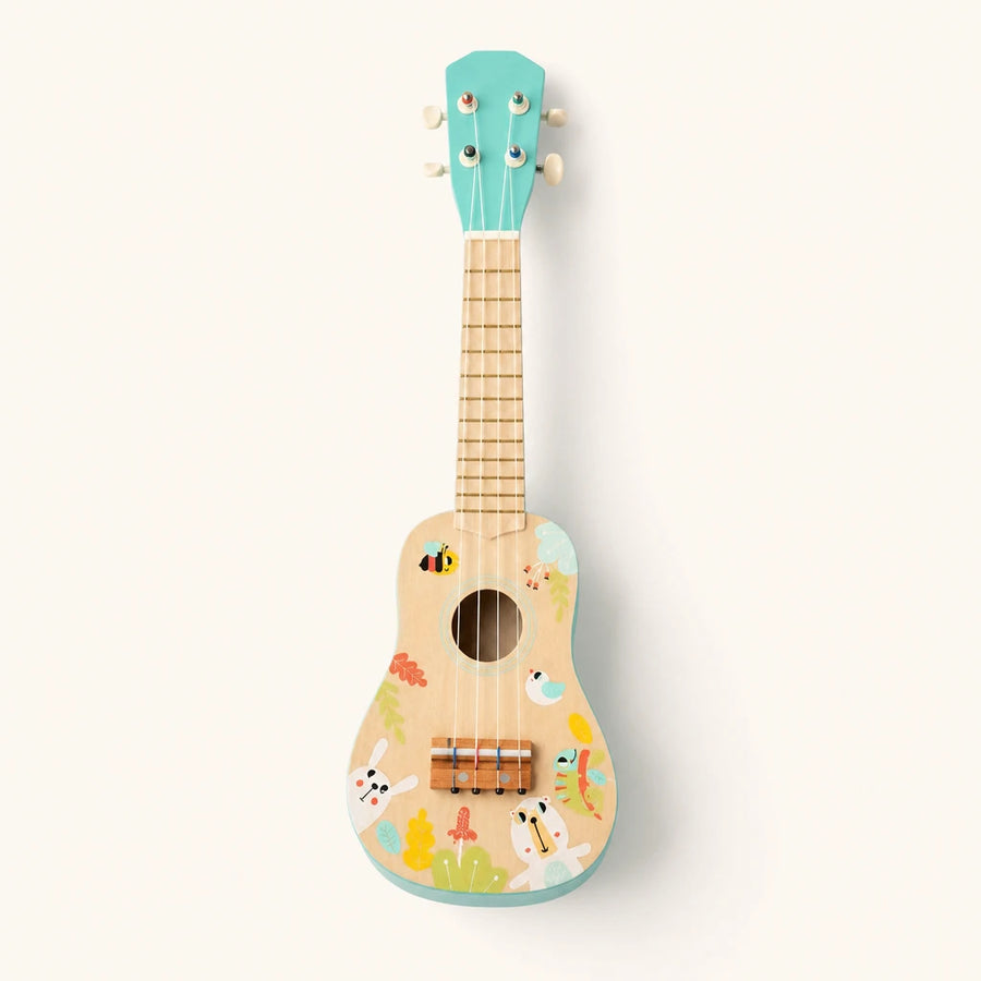 Kids Ukulele Wooden 4-String Musical Instrument shown complete on a plain background