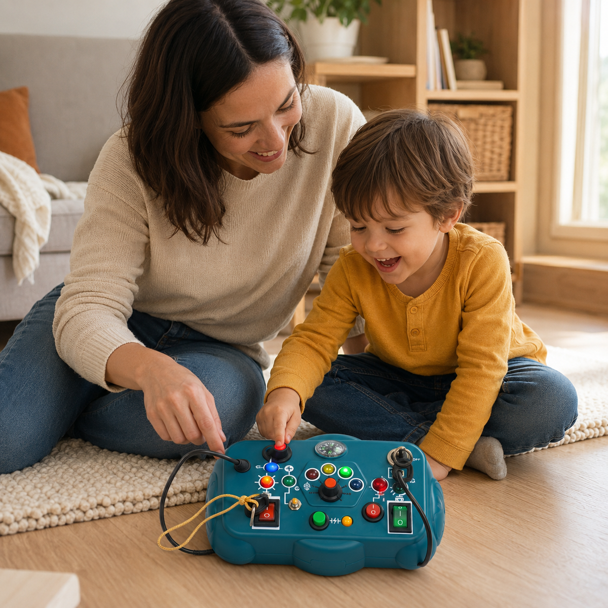 LED Busy Board - Electronic Activity Panel for Toddlers - utilisation