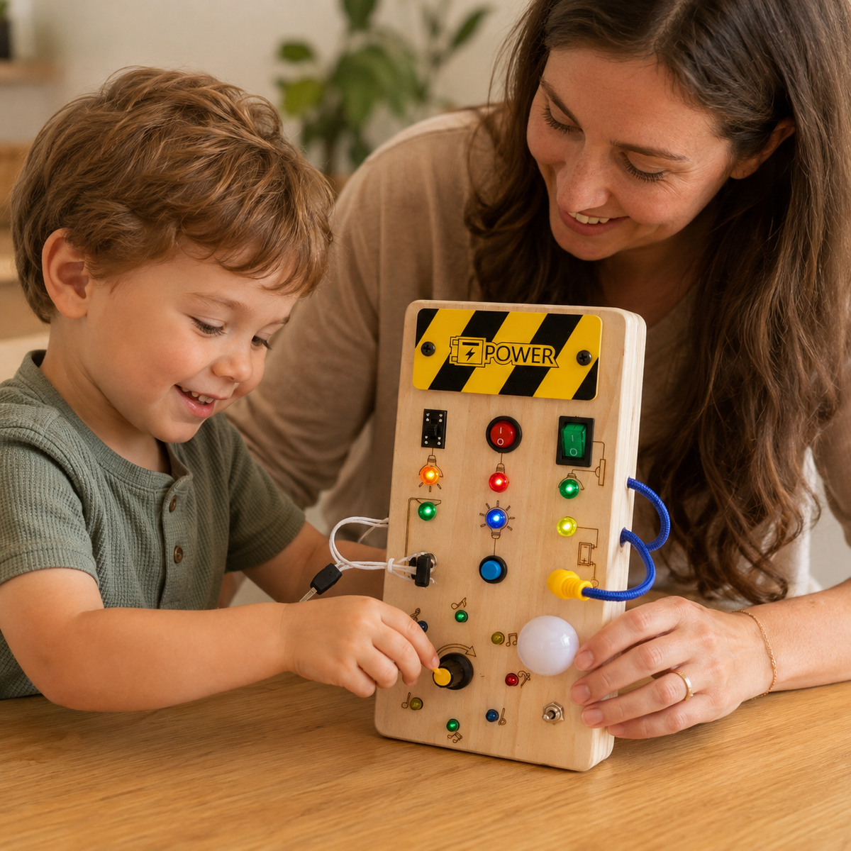 LED Busy Board – Music Note Switch Toy - utilisation