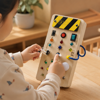 LED Busy Board – Music Note Switch Toy - utilisation close up
