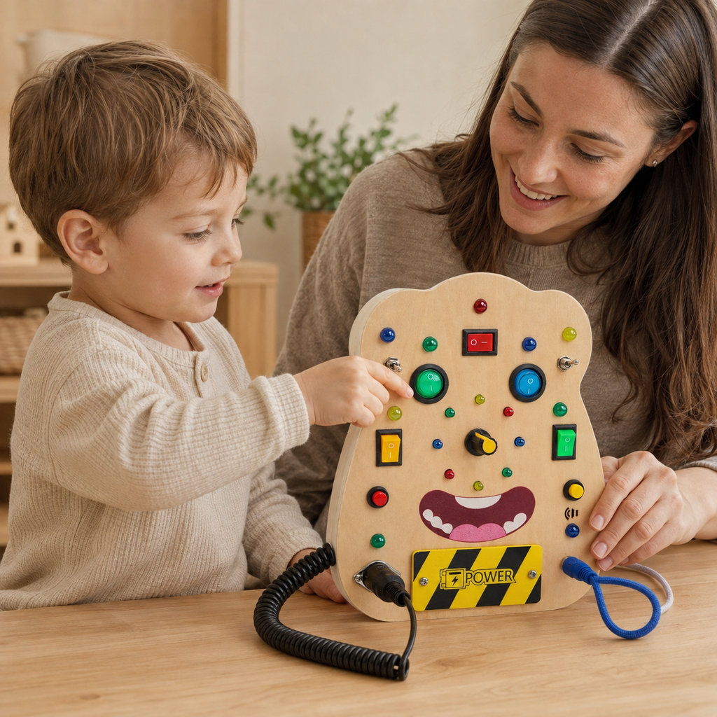 LED Busy Board with Light Switches & Buttons - utilisation