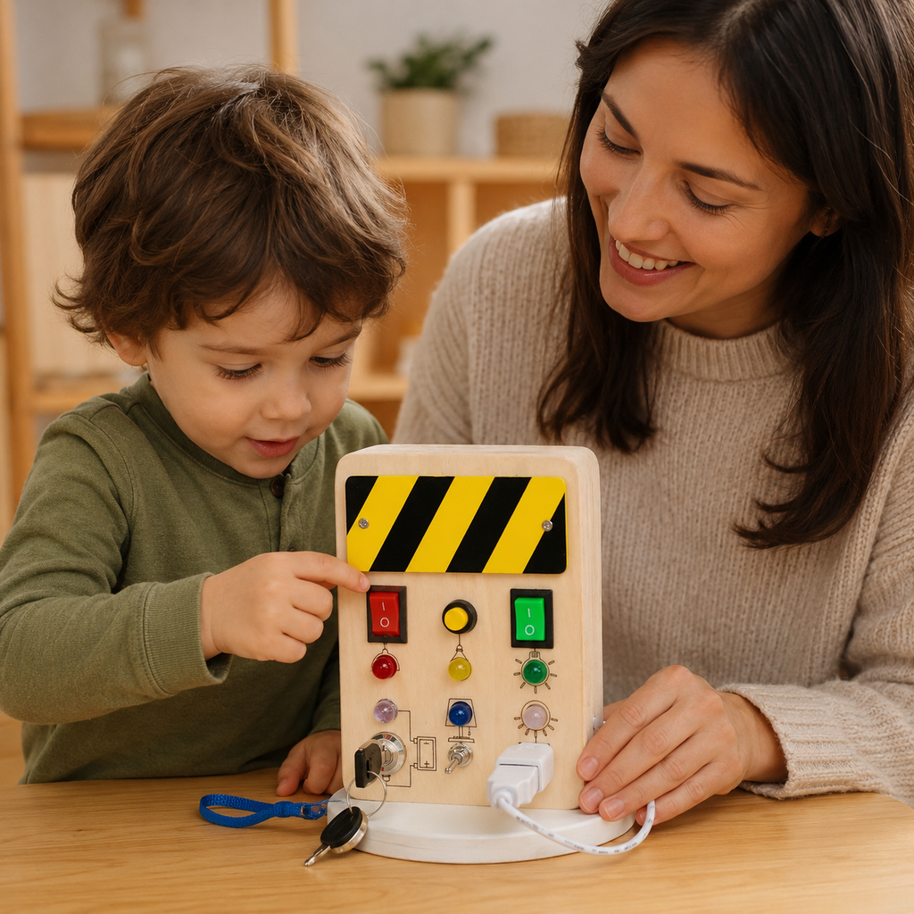 LED Busy Board with Lock and Key - utilisation