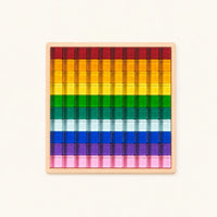 Light Catching Blocks Rainbow Acrylic Set shown complete on a plain background