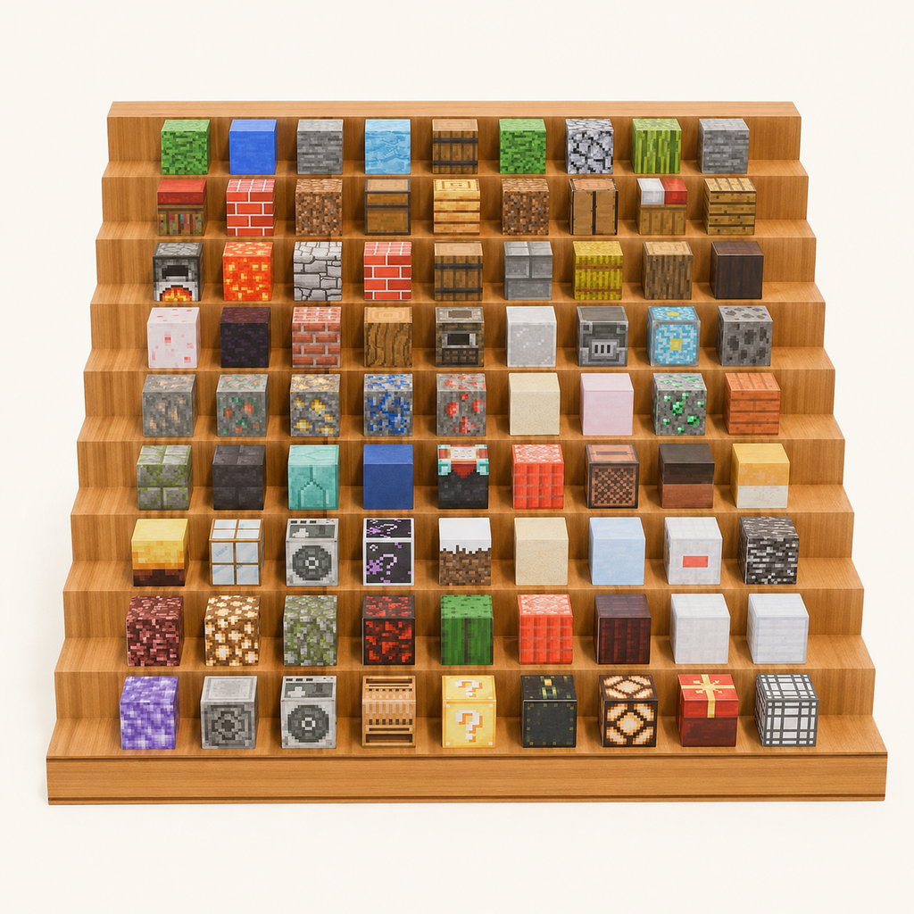 Magnetic Building Blocks Minecraft-Style Creative Set - 200pcs