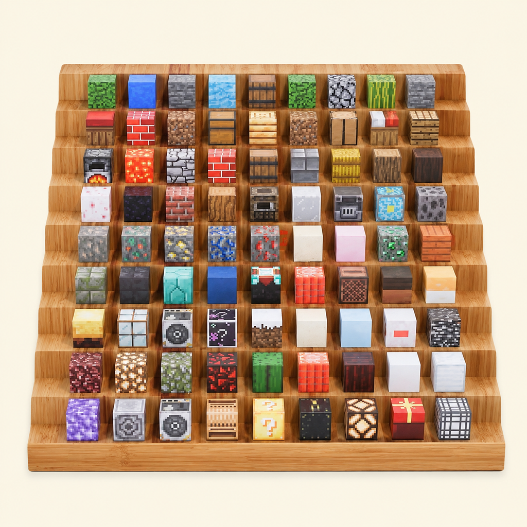 Magnetic Building Blocks Minecraft-Style Creative Set - 100pcs