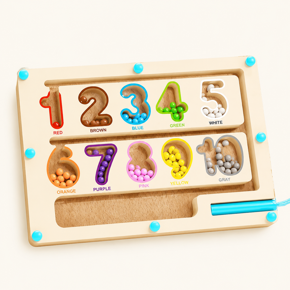 Magnetic Color Maze Ice Cream Sorting Board - Digital