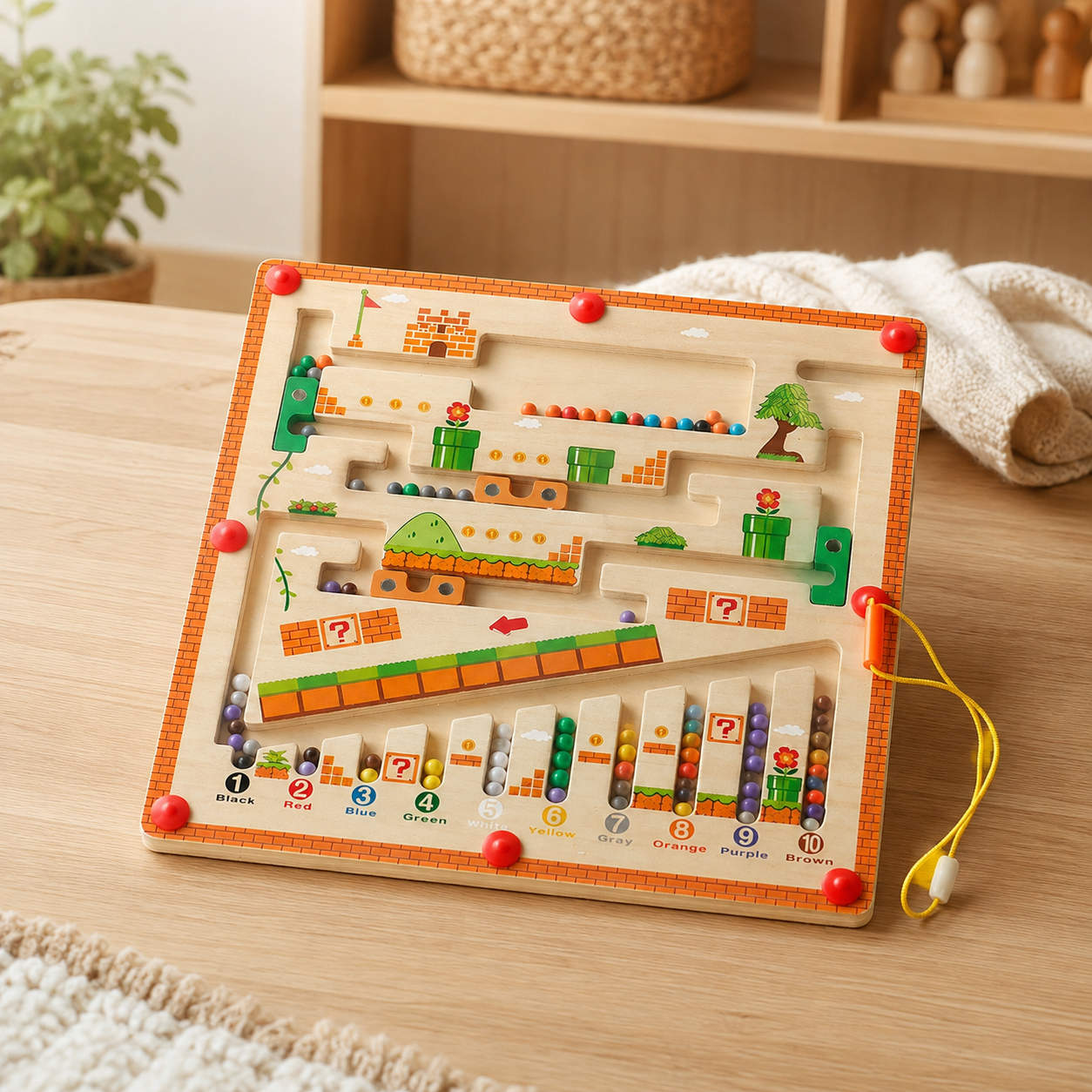 Magnetic Counting Maze - Numbers 1 to 10 - objet surface réelle
