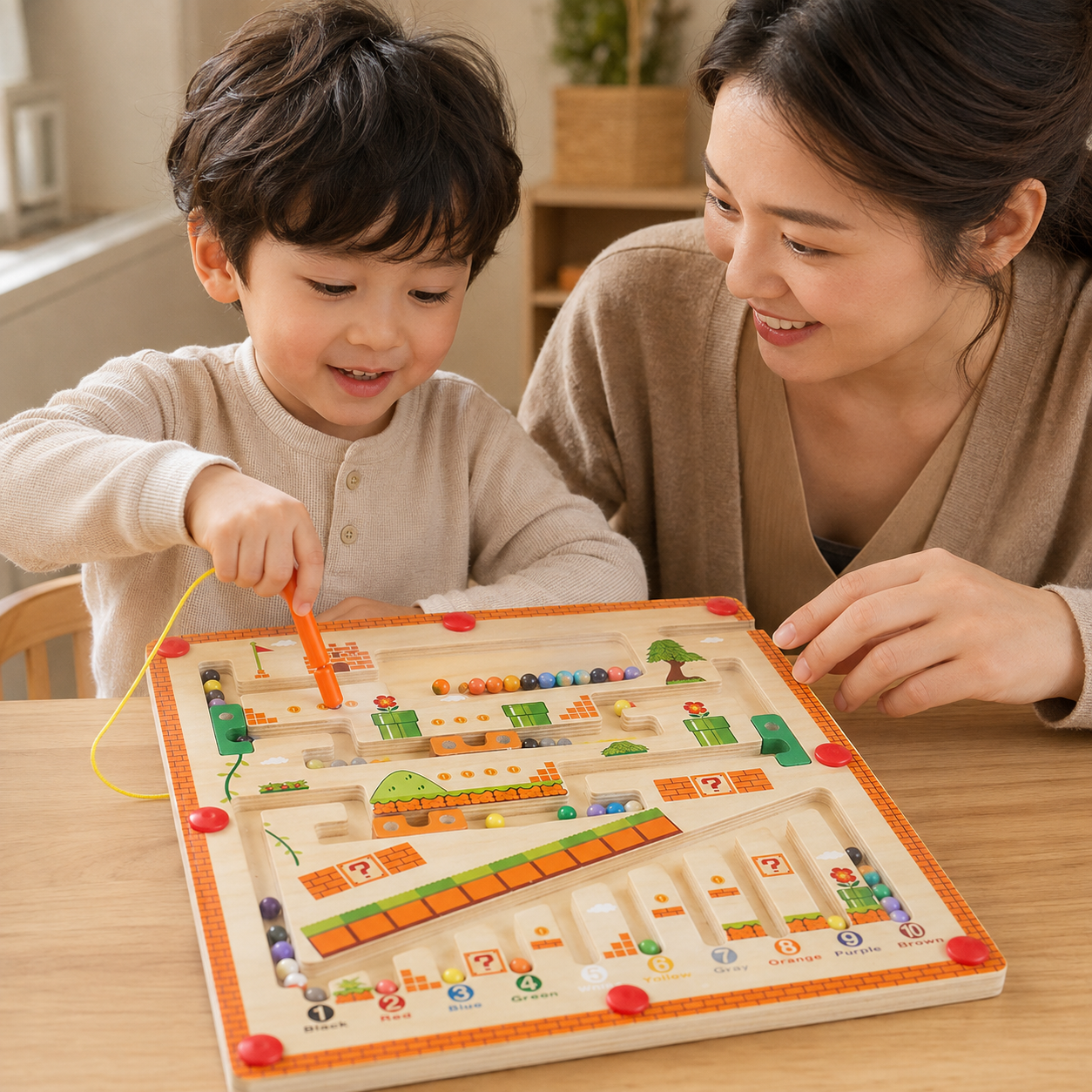 Magnetic Counting Maze - Numbers 1 to 10 - utilisation