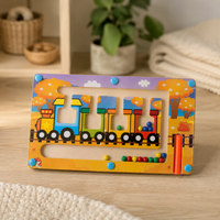 Magnetic Maze Board Train Colour Matching - objet surface réelle