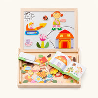 Magnetic Scene Board Double Sided with Storage shown complete on a plain background