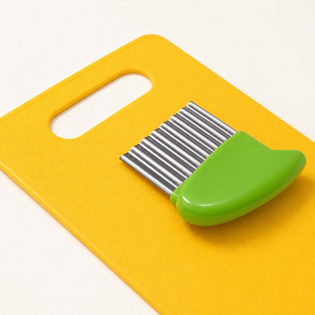 Close detail of the Montessori Toddler Kitchen Set on a white background