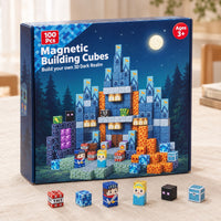 Blue Castle magnetic building cubes box