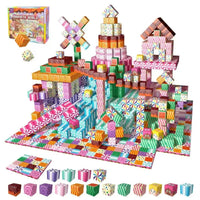 Contents of the 100 cubes Candy House set