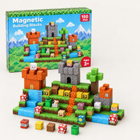 Castle Quest magnetic building cubes set with its box