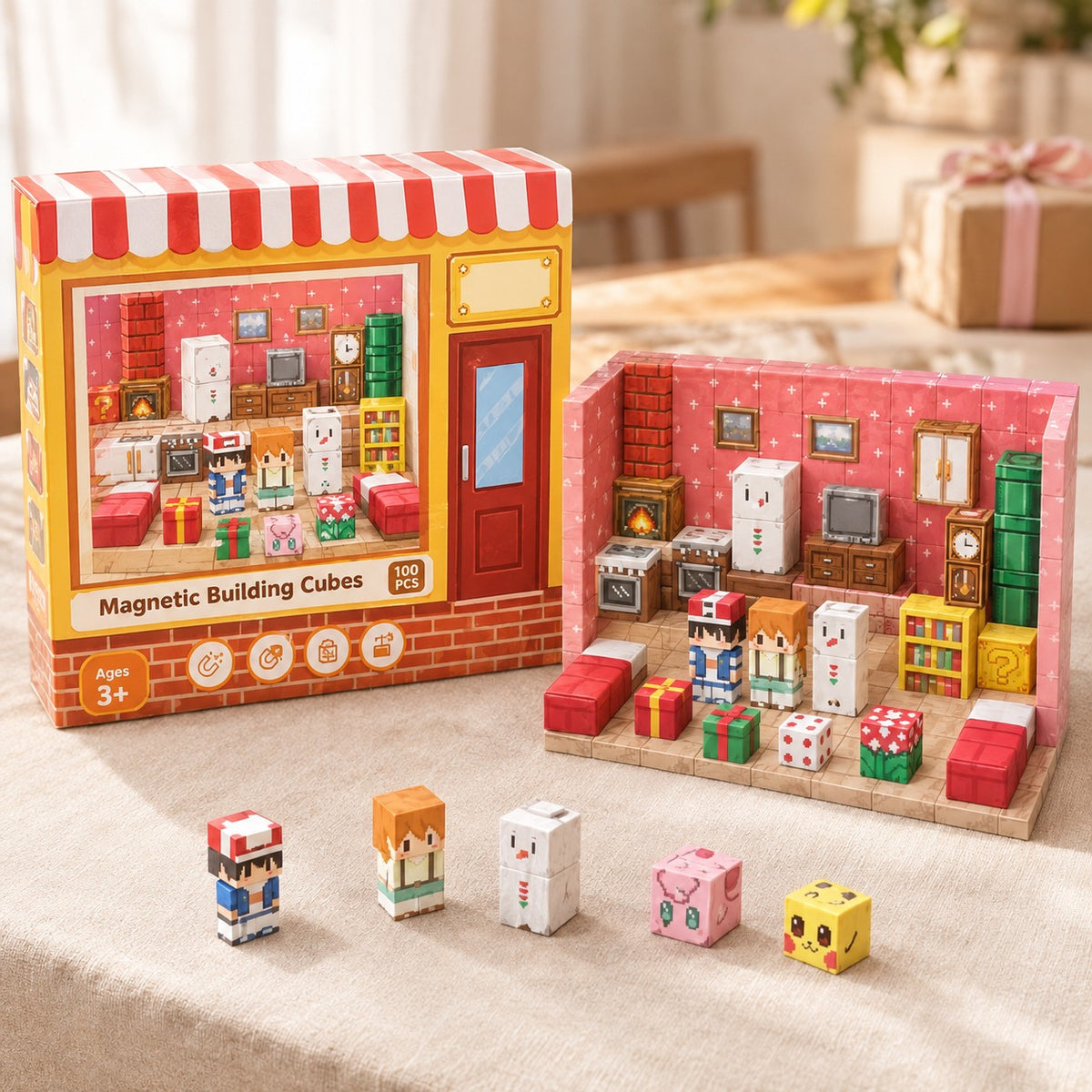 Cozy Home magnetic building cubes box