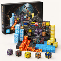 Crystal Mine magnetic building cubes set with its box