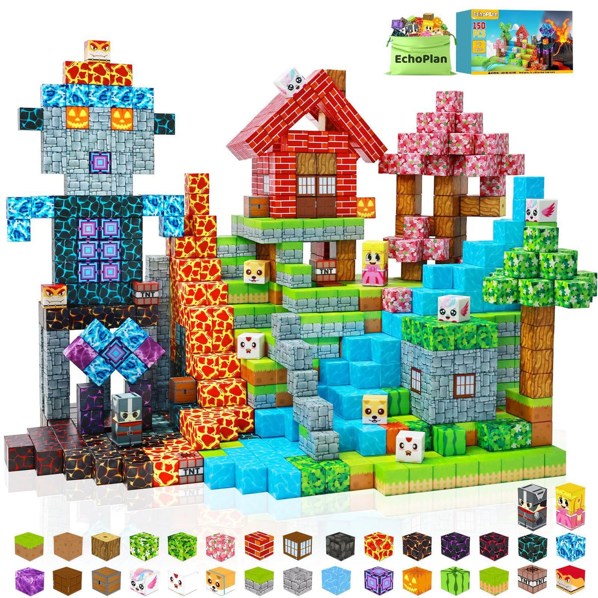 Contents of the 150 cubes Dream World set