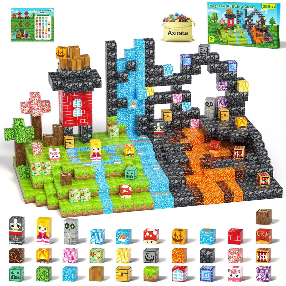 Contents of the 208 cubes Four Realms set