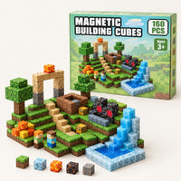 Ghost Town magnetic building cubes set with its box