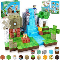 Contents of the 100 cubes Jungle Hut set