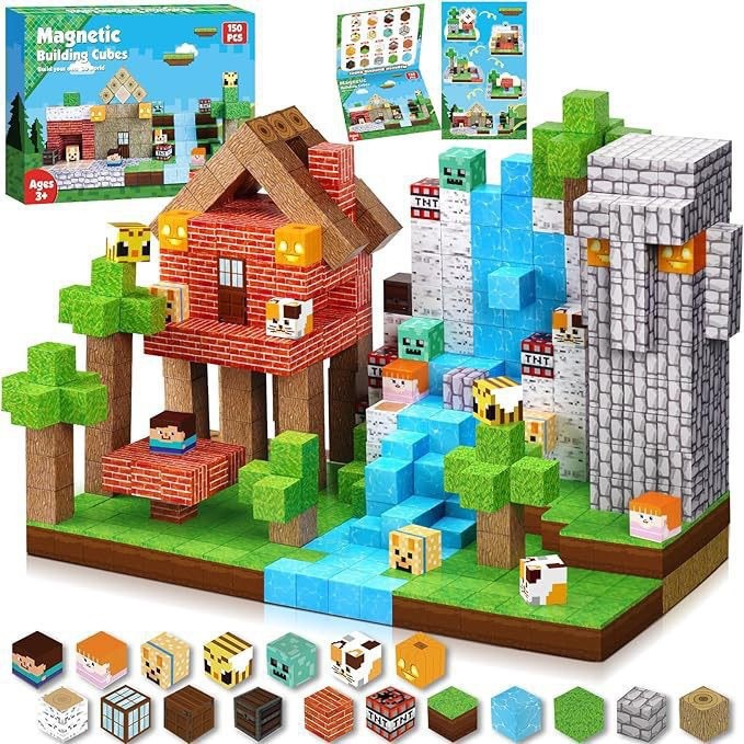 Contents of the 150 cubes Jungle Tribe set