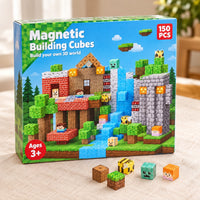 Jungle Tribe magnetic building cubes box