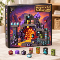 Lava Cave magnetic building cubes box