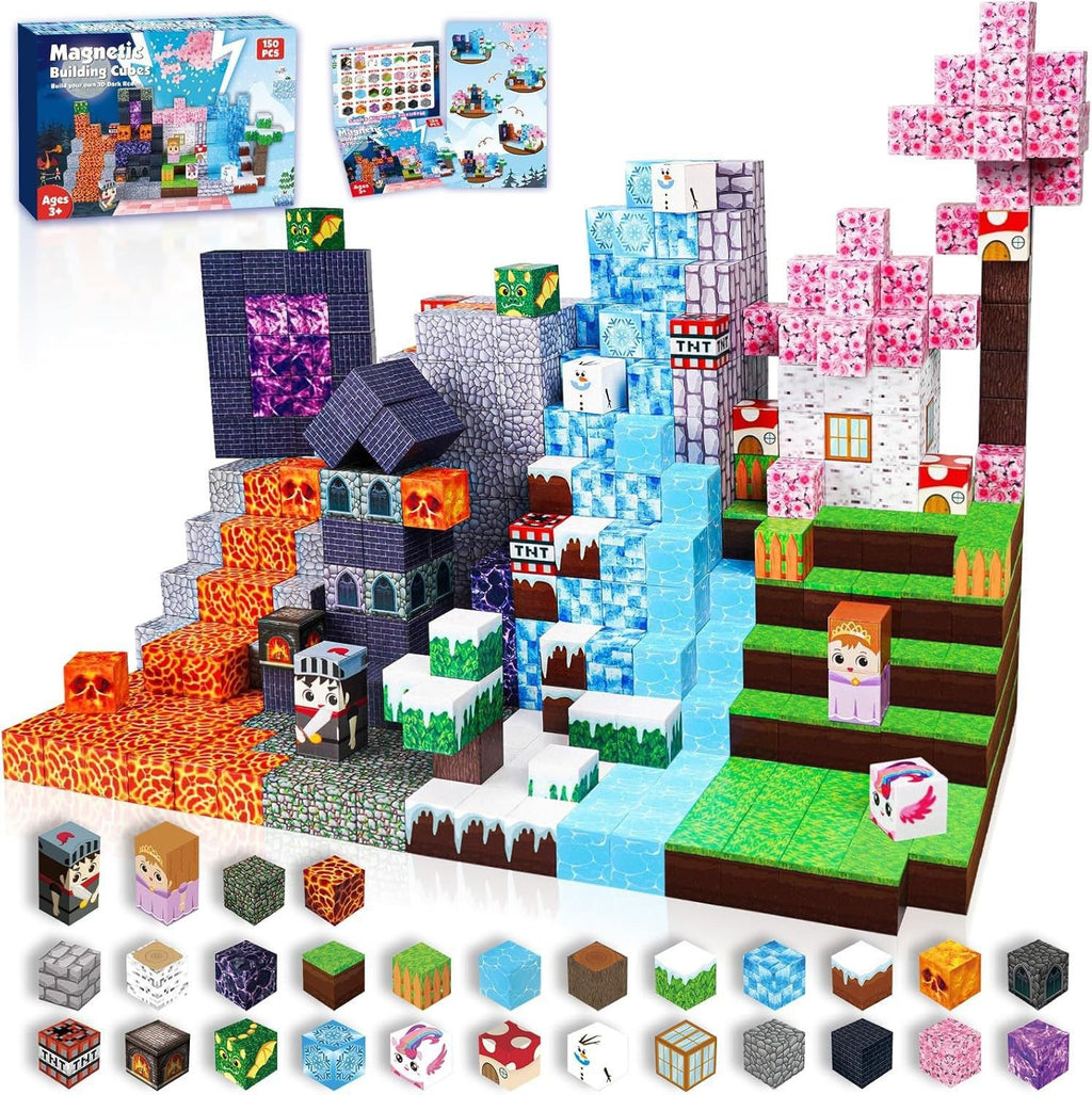 Contents of the 150 cubes Lava Forest set