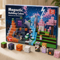 Lava Forest magnetic building cubes box
