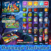 Contents of the 150 cubes Magic World set