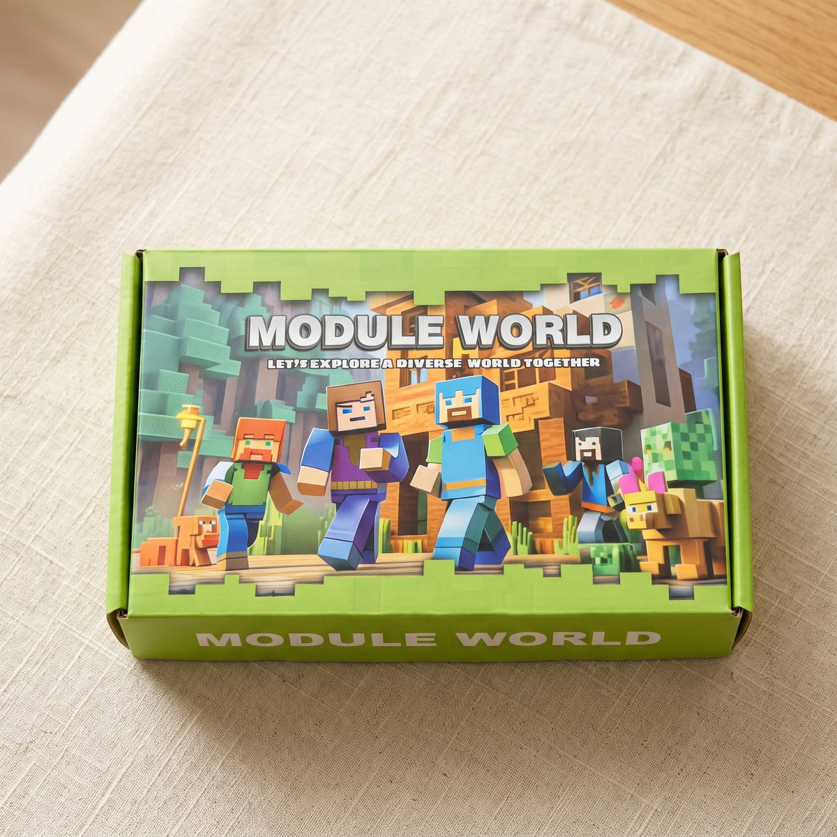 Module World box, 100-cube set packaging